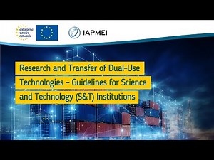 Webinar: Research & Transfer of Dual-Use Technologies – Guidelines for S&T Institutions