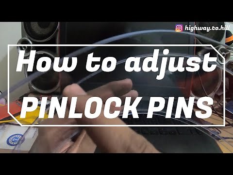 How to adjust Pinlock pins (Helmet Visor)
