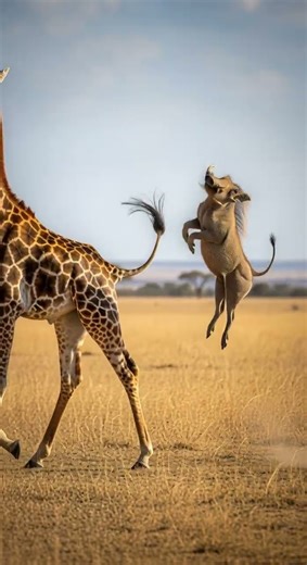 What will this giraffe do to the mischievous prankster in the wild #giraffe #wildlife #nature