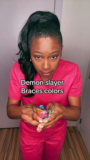 Cool Brace Colors Inspired by Demon Slayer Anime | Dentist Anime Girl