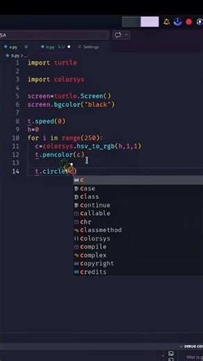 Python Turtle Tutorial: How to Draw a Glowing RGB Flower 🌸#python #turtle