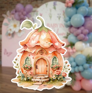 Big Fairy House Cutout Decor, Whimsical Floral Fairy Princess Home - Etsy