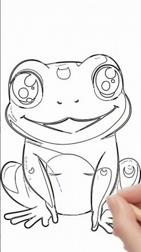 How to Draw a Frog | Easy Step-by-Step Tutorial for Kids 🐸