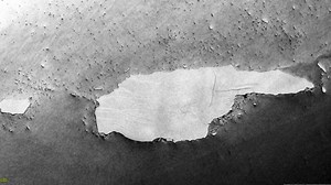The world's most suspenseful iceberg is breaking apart