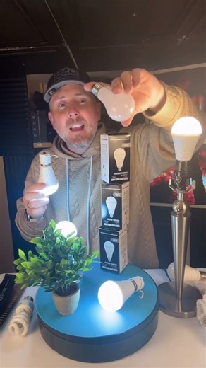 DEBAOBULB Omni Rechargeable Light Bulbs, Battery Powered Emergency LED Light Bulb 3 Color Shift