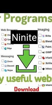 Ninite - Install and Update All Your Programs At Once Tutorial