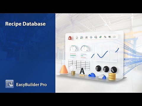 Weintek EasyBuilder Pro tutorial - 12.Recipe Database