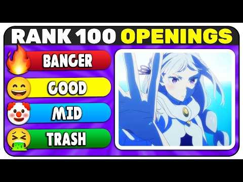 RANK 100 ANIME OPENINGS 🔥 PICK THE BEST ONES