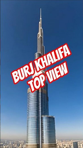 Burj Khalifa Top View Drone Video Cinematic Dubai #travel #shorts #dubai