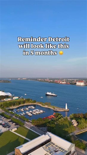 Detroit summer is closer than it feels. In 5 months, the city is back outside patios reopening, festivals returning, and the riverfront filling up. Winter always makes people forget, but Detroit summers are never far away. Follow @rawdetroit for more of Detroit. | RAW Detroit