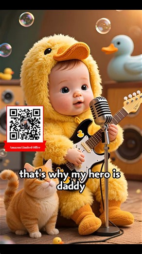 MusicCatTv on Instagram: "THANK YOU DADDY! 🦆❤️ Cutest Duckling Baby's Father's Day Song (with Guitar & Purring Backup Cat!) "THANK YOU DADDY!" 🦆❤️ Cue: ✓ Dads tearing up worldwide 😭 ✓ 100% pure joy 💛 Join the fun! 👉Team Duckling or Team Cat? COMMENT your vote! ⬇️ 👉Share to dad who needs this today! #musiccattv #Shorts #viralkids"