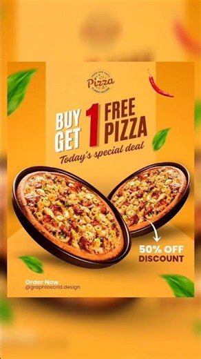 Create a mouth-watering pizza poster design in Canva 🍕🔥