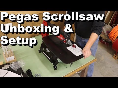 Pegas Scrollsaw Unboxing & Setup