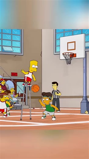 Bart became the best Basketball player #simpsons #thesimpsons