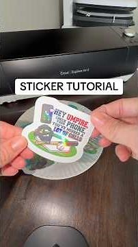 How to make stickers with a Cricut. ￼ step-by-step tutorial, including printer, and cut settings. ￼