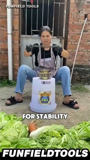 Turning a Bucket into a Powerful 🥬 Chopper #LifeHacks