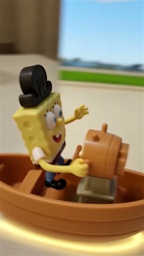 Spongebob is driving to McDonalds