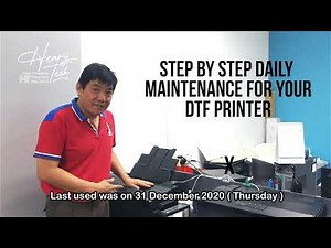 Step by Step White Color Ink Daily Maintenance for DTF Printer Epson L1800