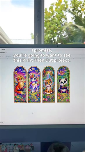 This is the kind of project that reminds me why I love crafting. 💕 We’re making it together inside Cricut Craft Club! 💬 Comment “stained glass” for the link✨ | Hello Creative Family