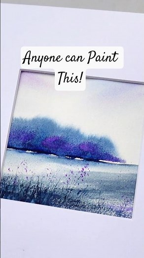 Anyone can paint this minimalist Watercolour Landscape ✨️