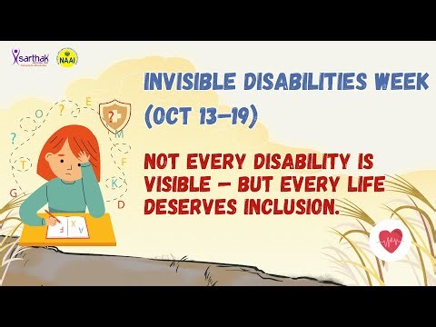 Invisible Disabilities Awareness | Build an inclusive world together | Sarthak Educational Trust