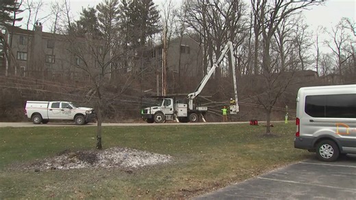 Powerful winds plunge over 1,000 AEP Ohio customers into darkness as power outages down trees