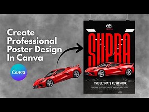 How to Design a Professional Poster in Canva | Easy Tutorial for Beginners #canva #posterdesign