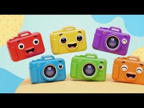Six Little Toy Cameras Click Click Click | Fun Photography Song & Counting Rhyme