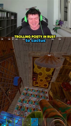 Trolling POSTY in RUST 💀😭 #oilrats #rust #shorts