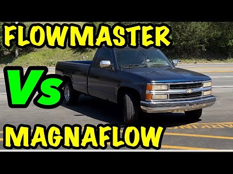 Chevy 1500 5.7L V8 (350): FLOWMASTER Vs MAGNAFLOW!