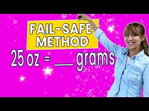 Convert Ounces to Grams - Fail-Safe Method