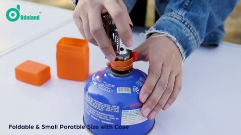 Odoland 16pcs Camping Cookware Mess Kit, Lightweight Pot Pan Mini Stove with 2 Cups, Fork Spoon Kits for Backpacking, Outdoor Camping Hiking and Picnic