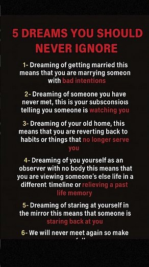 5 Dreams You Should Never Ignore | Hidden Meanings & Powerful Dream Messages #motivation #facts