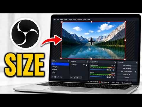 How to ADJUST Screen Size in OBS Studio | How to FIT to Screen in OBS Studio