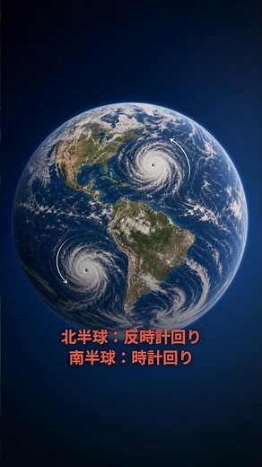 実は、洗面台の渦にコリオリの力は関係ない｜台風が左巻きになる本当の理由｜30秒物理