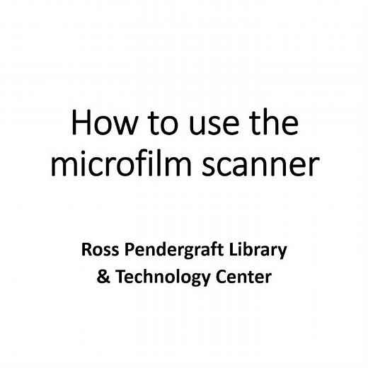 How to use the microfilm machine