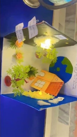 day and night working model #project #handmade #day and night #ytshorts #artandcraft