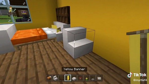 Minecraft Yellow Room Design Tutorial