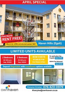 3 Bedroom Apartment / flat to rent in Haven Hills - Komsberg Road - East London - Property24