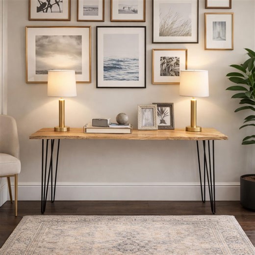 Custom Wooden Console - Wooden Console Table - Handmade Console Table - Rustic Wood Console Table - Console - Rustic Wood Console - Etsy