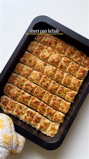 Sheet pan chicken kebabs