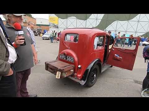 2022 Brooklands Double 12. 1938 Austin 7 Ruby with Chris and Trish