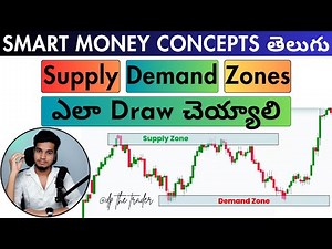 How to Draw Supply and Demand Zones in Trading Stock Market & Forex Smart Money Concepts in Telugu