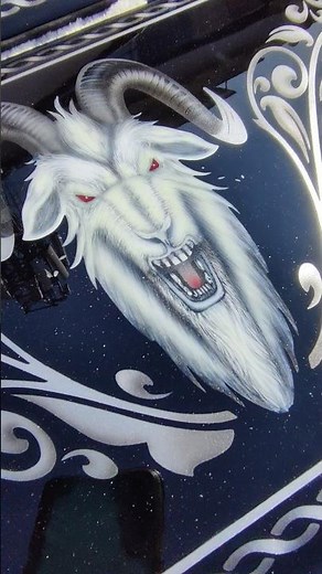 GOAT Airbrush art for Automobiles #automobile #customization
