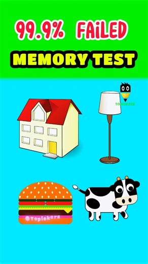 Quick Memory Test 99.9% Failed Test - 11 #shorts