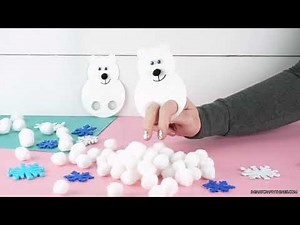 How to Make Polar Bear Finger Puppets