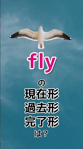 flyの現在、過去、完了形は？