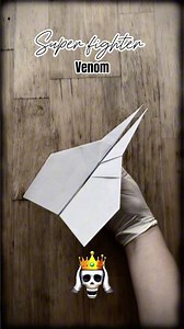 Super Fighter Venom 🚀 Paper Airplane Tutorail #vvvreview
