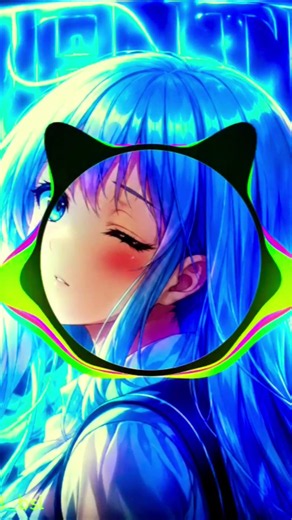 Blue Anime Girl Live Wallpaper 💙 | 4K Anime Edit | Aesthetic Wallpaper | Ultra HD