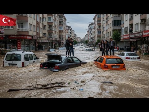 Turkey Underwater: Massive Flooding in Mersin and Adana, Cars Swept Away Amid Chaos